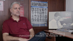 Milton Bellintani, jornalista, professor e um dos fundadores da Ponte Jornalismo, foi um dos entrevistados no documentário "Jornalismo e a Violência na Profissão", de Kamilla Morais e Jéssica Berto