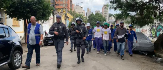 PM-SP acompanhou operários da CDHU durante incursões para realizar demolição de casas | Foto: Paulo Batistella/Ponte Jornalismo